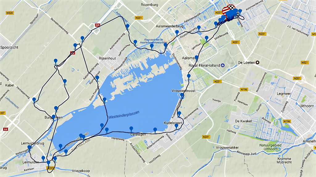 Route training 12 juni los om 1830 uur